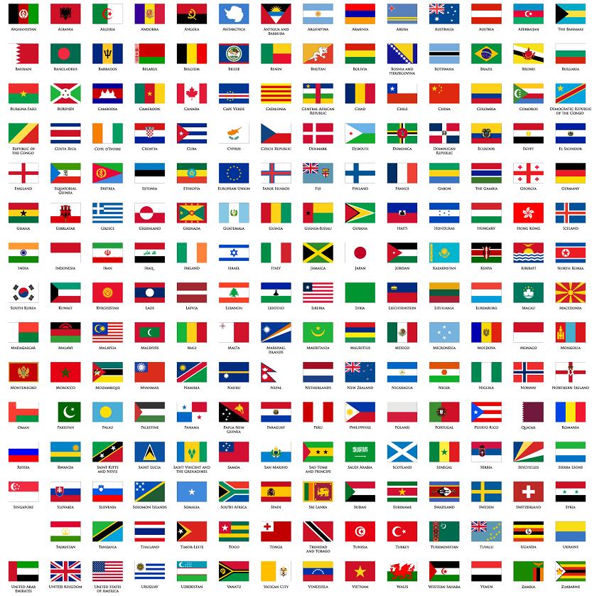 各国国旗矢量文件AI格式(图1)